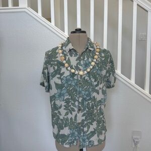 Green Honulua Aloha Shirt